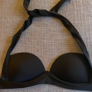 Monday swimwear black bikini top, small